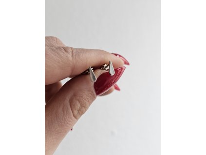 Strieborné náušnice slzička