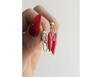 Strieborné náušnice 2v1