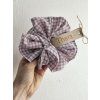 Scrunchie svetlá kockovaná