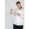 Utility košeľa perleťové gombíky biela