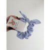 Scrunchies s uškami modré