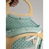 Makramé kabelka Bella tyrkysová