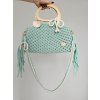 Makramé kabelka Bella tyrkysová