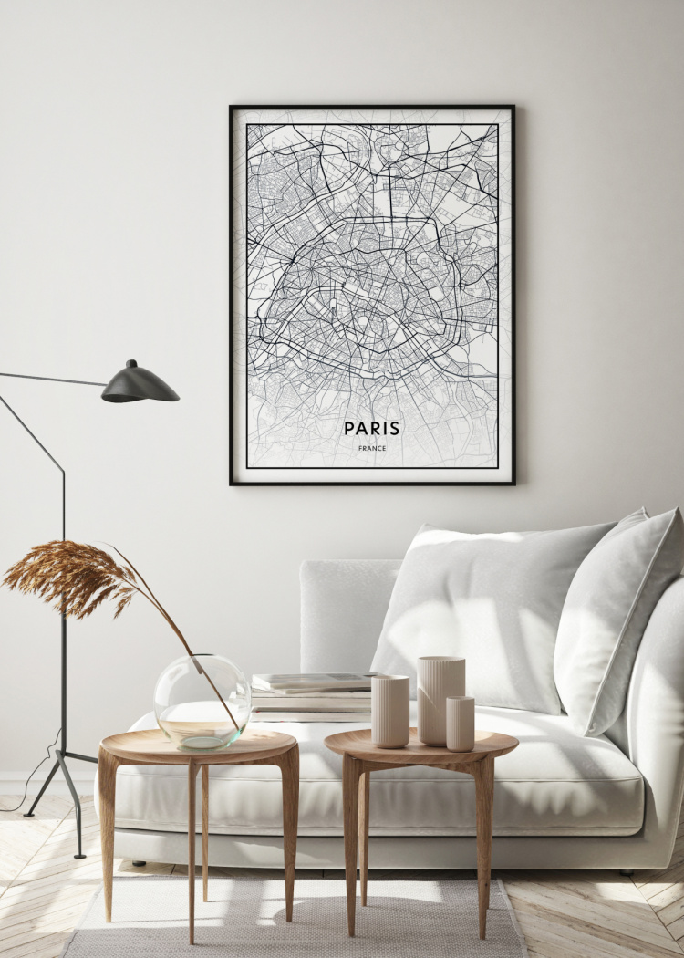 plakat mapy paris 02