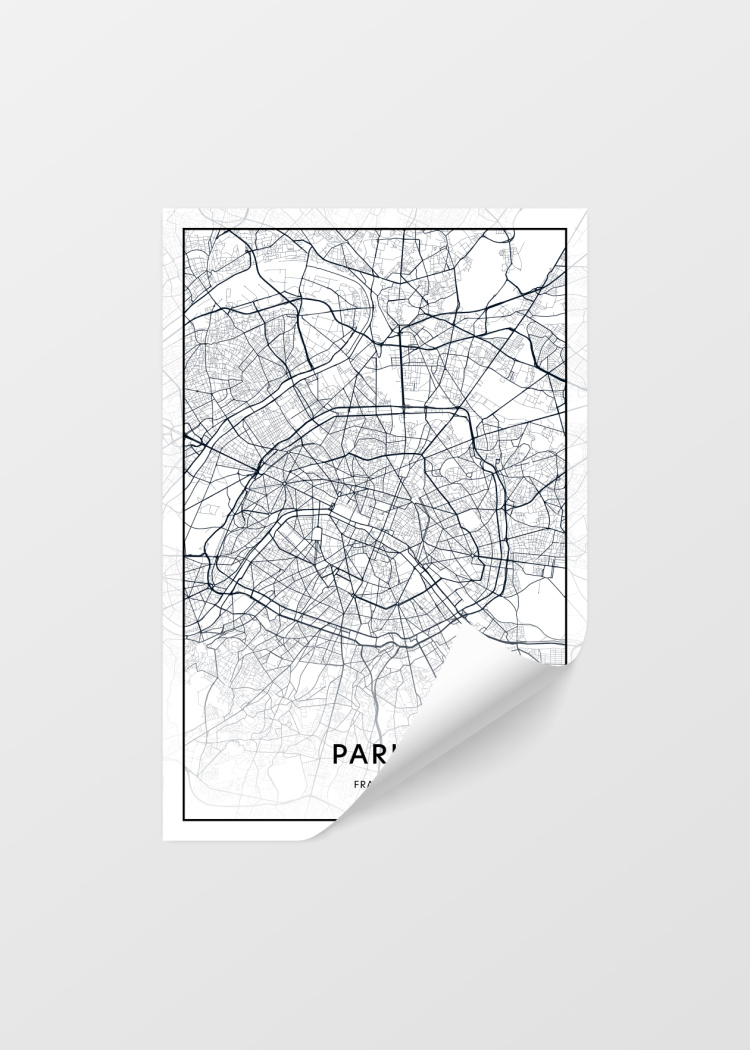 plakat mapy paris 03