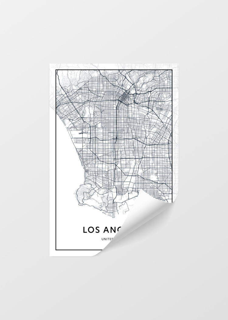 plakat mapy los angeles 03