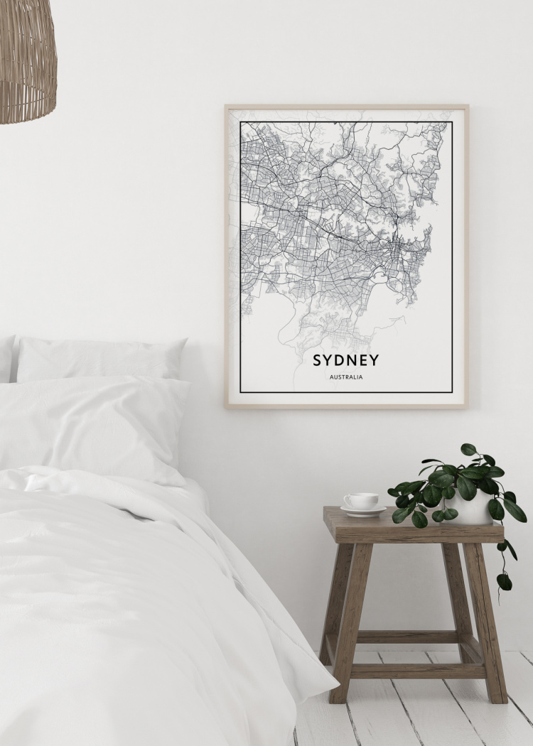 plakat mapy sydney 02
