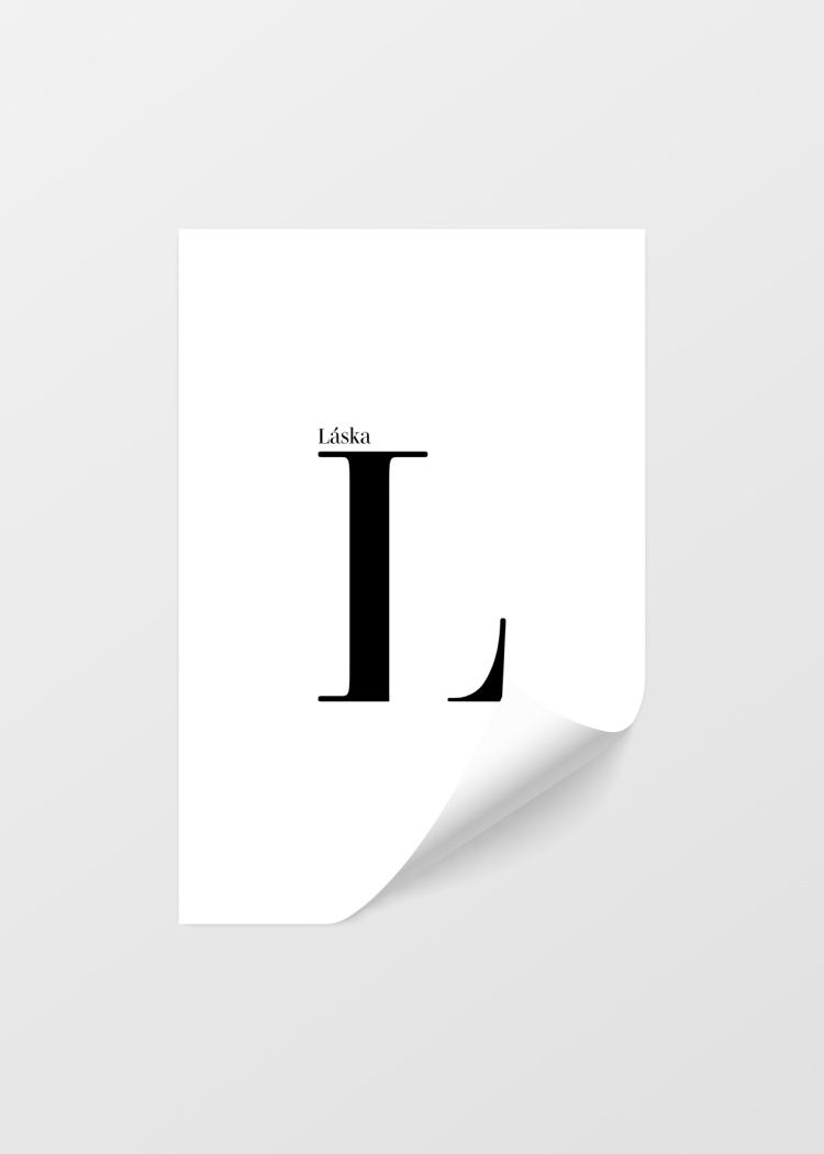 plakat typograficke pismeno l 04