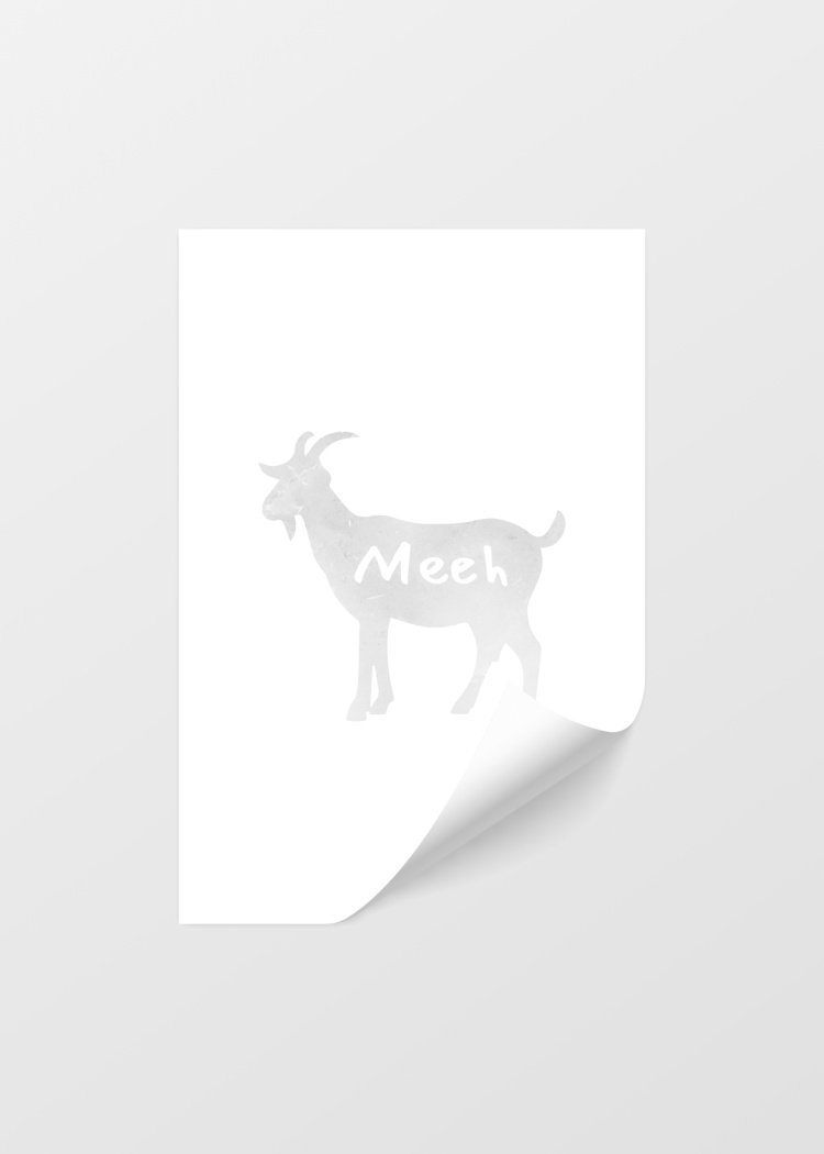 plakat typograficke kozi silueta 04