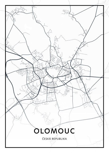plakat mapy olomouc 01 | Plakater.store