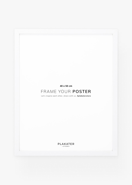 ram bily 40x50cm predni | Plakater.store