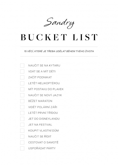 plakat plakaty na miru bucket list zaskrtavaci 01 | Plakater.store