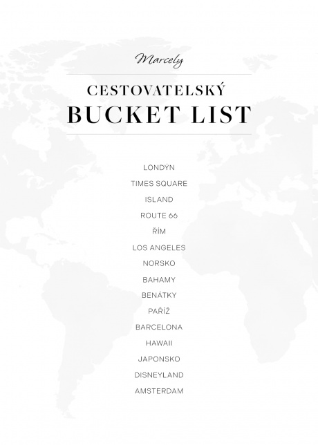 plakat plakaty na miru cestovatelsky bucket list 01 | Plakater.store