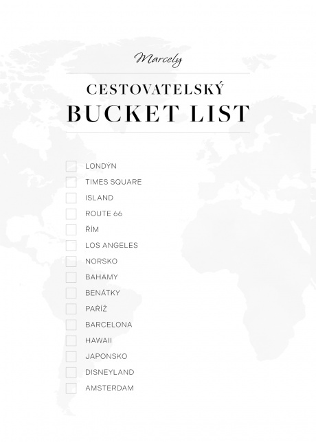 plakat plakaty na miru cestovatelsky bucket list zaskrtavaci 01 | Plakater.store