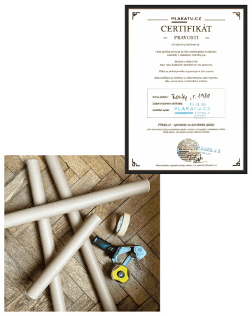 Certifikát pravosti a bezpečné balení plakátů