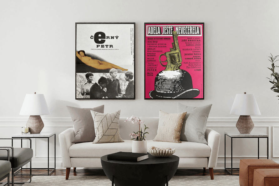 Filmové plakáty jako stylová dekorace v interiéru