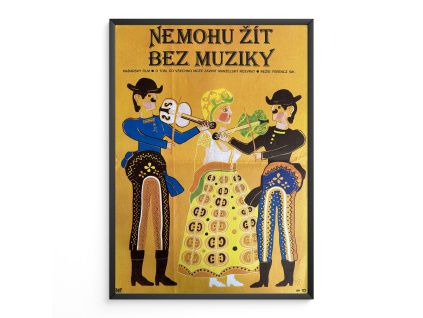11255 2 nemohu zit bez muziky filmovy plakat a3