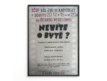 11420 2 nevite o byte filmovy plakat a3