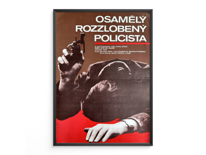 11789 2 osamely rozzlobeny policista verze 1 filmovy plakat a3