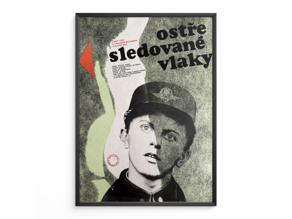 Ostře sledované vlaky - Filmový plakát (A3)