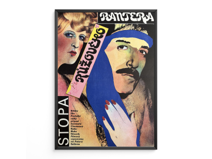 12764 2 stopa ruzoveho pantera filmovy plakat a3