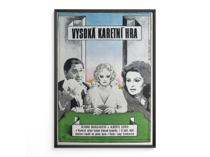 Vysoká karetní hra - Filmový plakát (A3)