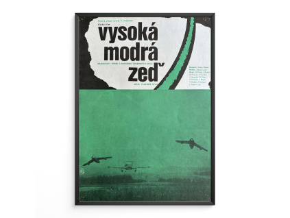 Vysoká modrá zeď - Verze 3 - Filmový plakát (A3)