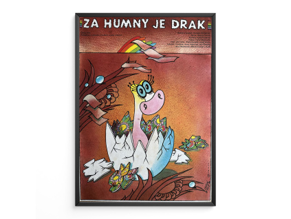 Za humny je drak - Filmový plakát (A3)