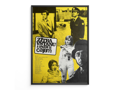 Zítra vstanu a opařím se čajem - Verze 1 - Filmový plakát (A3)
