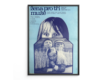 Žena pro tři muže - Filmový plakát (A3)