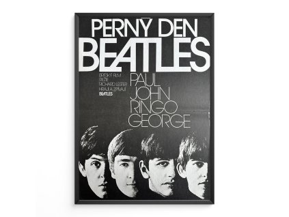 Perný den The Beatles - Filmový plakát (A3)