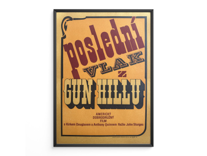 15734 2 posledni vlak z gun hillu filmovy plakat a3