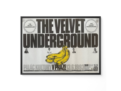 The Velvet Underground - Lou Reed - John Cale - Praha 1993 - Originální koncertní plakát (A1)