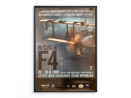 16766 2 mistrovstvi evropy letajicich maket letadel plakat 1999 aero vodochody a1