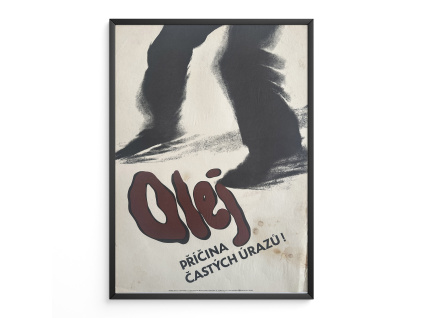 16799 olej pricina castych urazu plakat propaganda osveta a2
