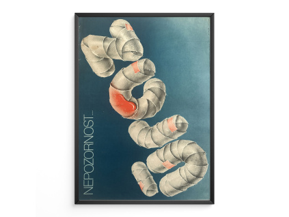 16814 nepozornost uraz plakat propaganda osveta a2