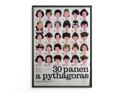 30 panen a pythagoras - Filmový plakát (A3)