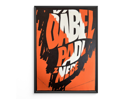 Ďábel padl z nebe - Filmový plakát (A3)