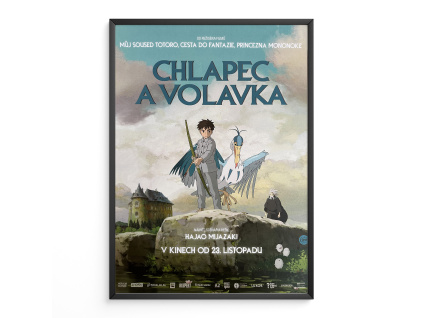 Chlapec a volavka - Filmový plakát (A3)