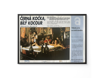 Černá kočka, bílý kocour - Verze 1 - Filmový plakát / Fotoska / Slepka (cca A4)