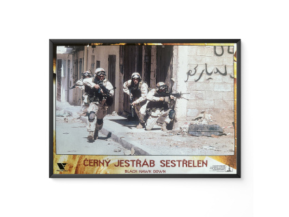 Černý jestřáb sestřelen - Verze 1 - Filmový plakát / Fotoska / Slepka (cca A4)