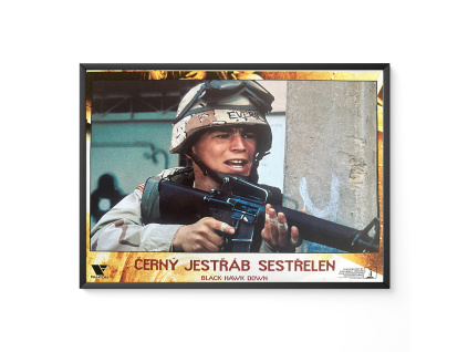 Černý jestřáb sestřelen - Verze 2 - Filmový plakát / Fotoska / Slepka (cca A4)