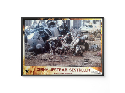 Černý jestřáb sestřelen - Verze 4 - Filmový plakát / Fotoska / Slepka (cca A4)