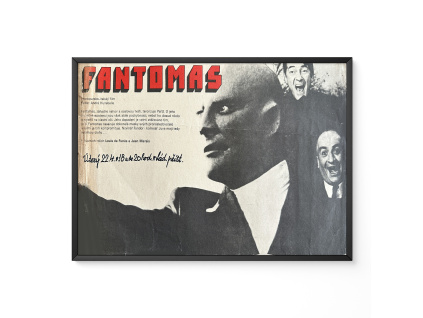 Fantomas - Filmový plakát / Fotoska / Slepka (cca A4)