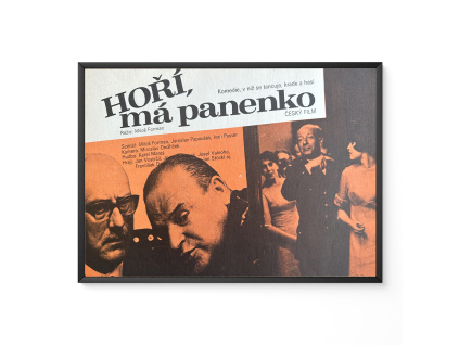 Hoří, má panenko - Filmový plakát / Fotoska / Slepka (cca A4)