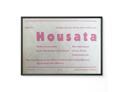 Housata - Filmový plakát / Fotoska / Slepka (cca A4)