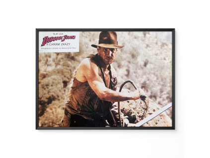 Indiana Jones a Chrám zkázy - Verze 2 - Filmový plakát / Fotoska / Slepka (cca A4)