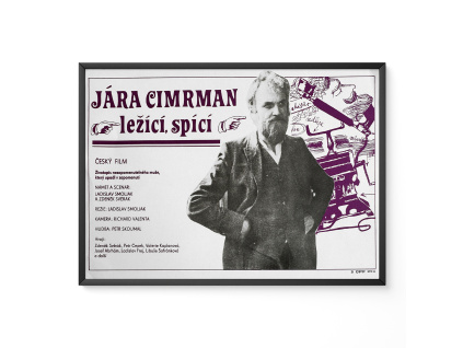 Jára Cimrman ležící, spící - Filmový plakát / Fotoska / Slepka (cca A4)