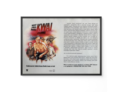 Most přes řeku Kwai - Filmový plakát / Fotoska / Slepka (cca A4)