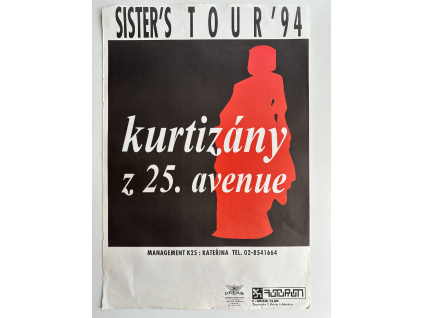 Kurtizány z 25. avenue - Sisters Tour 1994 - Originální koncertní plakát (A2)